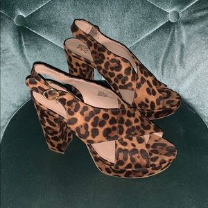 NY&CO Cheetah Block Heel